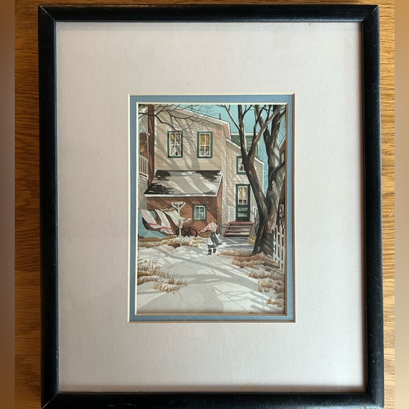 Trisha Romance Print Other - Vintage Framed Print by Trisha Romance. “Speaking of Spring”. Painted in 1978.